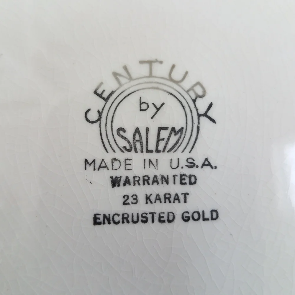 Century by Salem with 23k Gold Plate 10 In